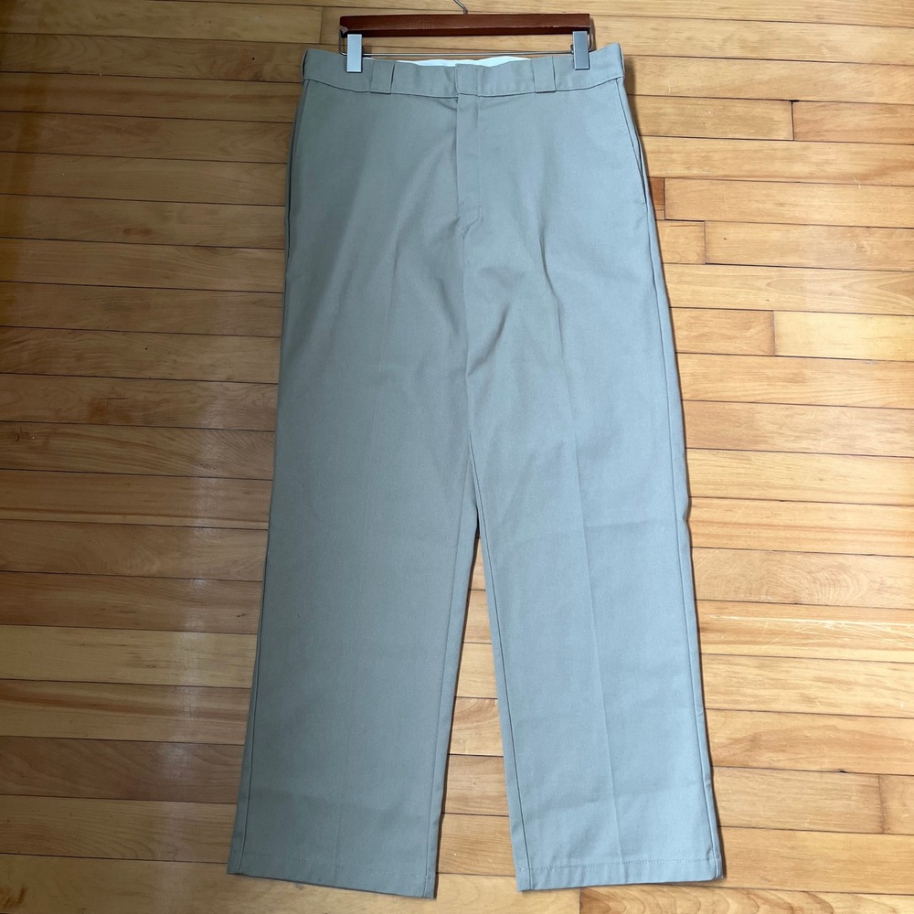 Dickies 874 Original Fit Khaki Work Pants Mens 36x32 Tan Straight Leg 874KH